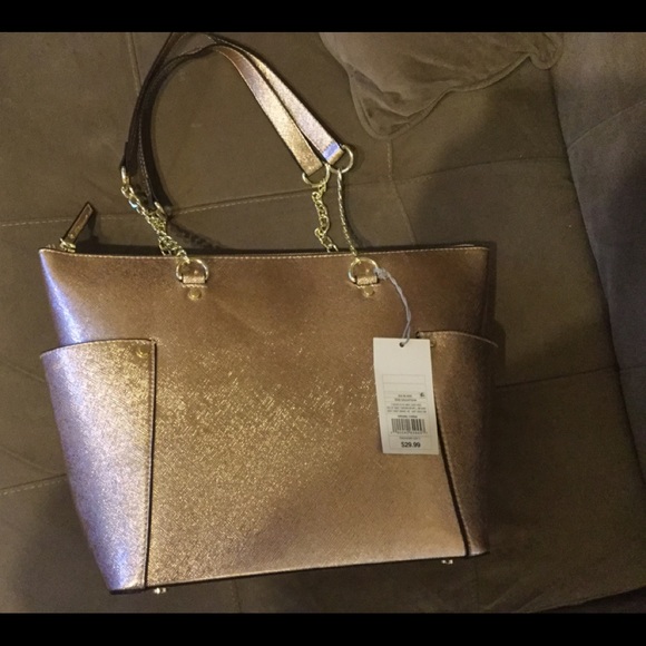 Target Handbags - Rose Gold Handbag New w tags